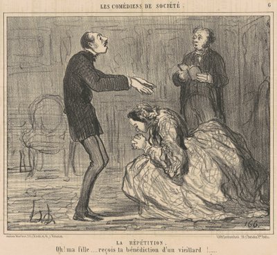 The Rehearsal by Honoré Daumier