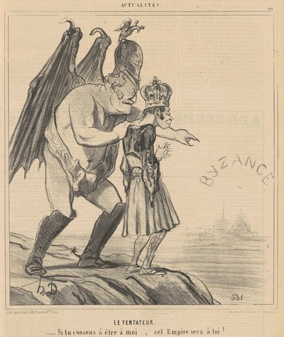 The Tempter by Honoré Daumier