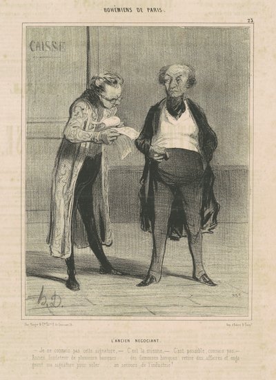 The former merchant by Honoré Daumier