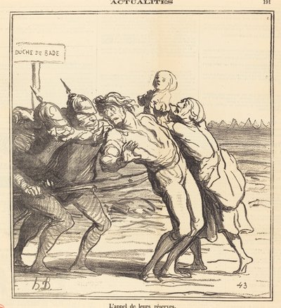 The Call of Their Reserves by Honoré Daumier