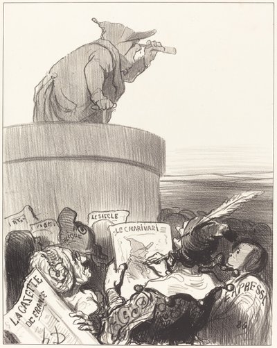 The Constitutionalist Contemplating the Political Horizon by Honoré Daumier