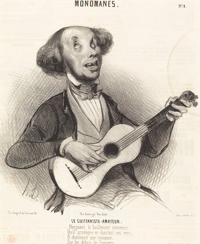 The Amateur Guitarist by Honoré Daumier