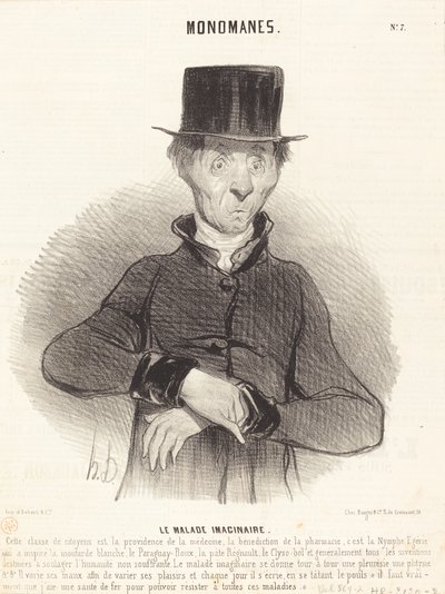 The Imaginary Invalid by Honoré Daumier