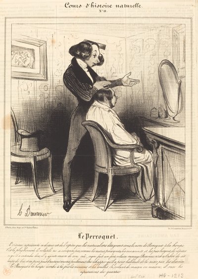 The Parrot by Honoré Daumier