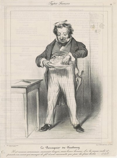 The Hairdresser of the Faubourg by Honoré Daumier