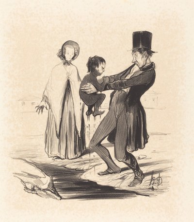 The Well of Grenelle by Honoré Daumier