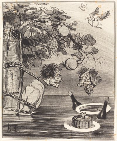 The Punishment of Tantalus by Honoré Daumier