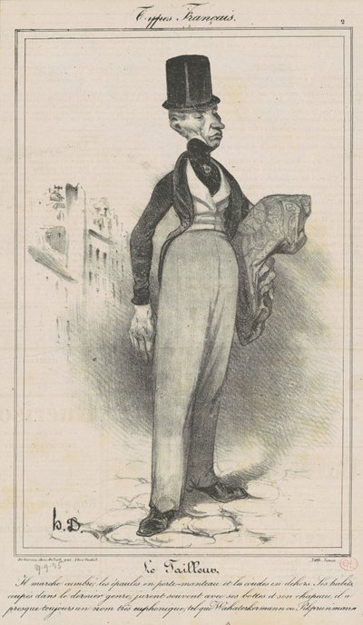 The Tailor by Honoré Daumier