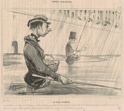 The Old Fisherman by Honoré Daumier
