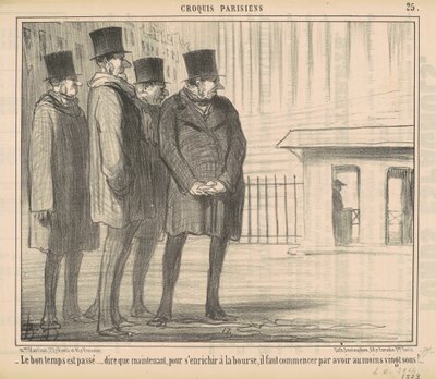 The Good Times Are Over by Honoré Daumier