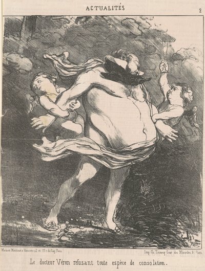 Doctor Véron Refusing... Consolation by Honoré Daumier