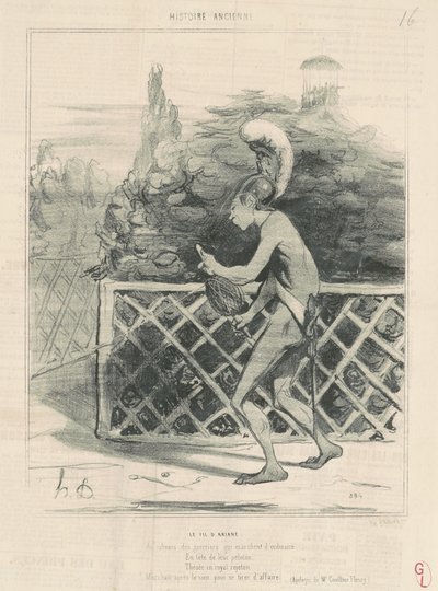 The Thread of Ariadne by Honoré Daumier