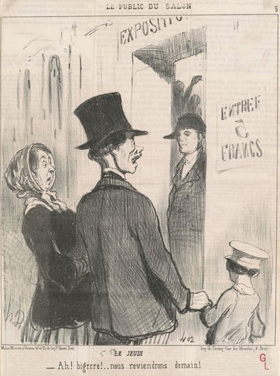 Thursday by Honoré Daumier