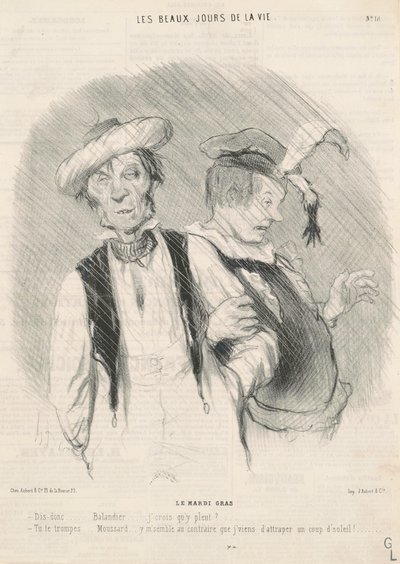 Mardi Gras by Honoré Daumier