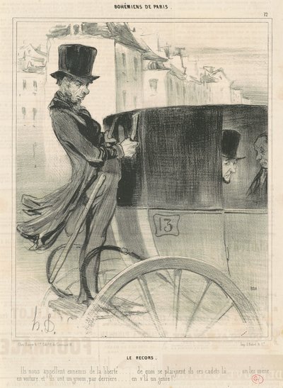 The Bailiff by Honoré Daumier