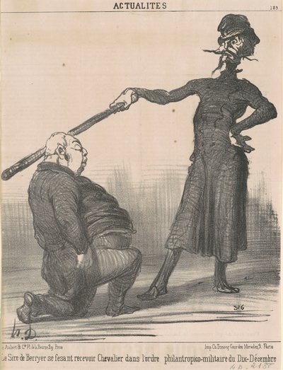 The Sire of Berryer... Knight... by Honoré Daumier