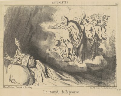 The Triumph of Paganism by Honoré Daumier