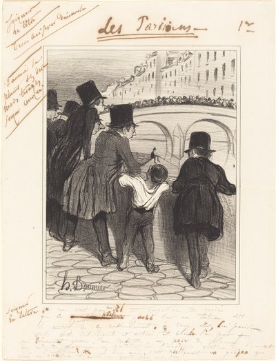 The Onlookers by Honoré Daumier
