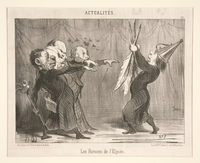 The Horatii by Honoré Daumier