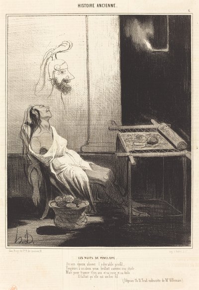 The Nights of Penelope by Honoré Daumier