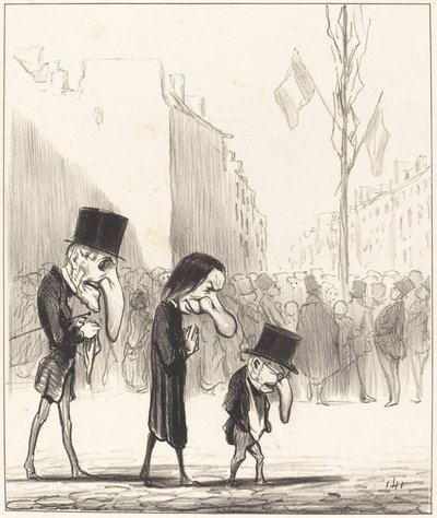 The Three Little Saints by Honoré Daumier