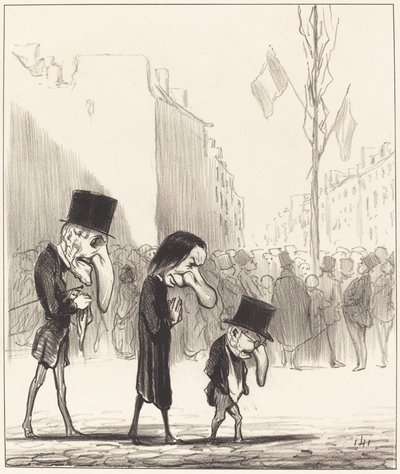 The Three Little Saints by Honoré Daumier