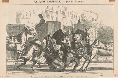 The Pleasures of a Stroll... by Honoré Daumier