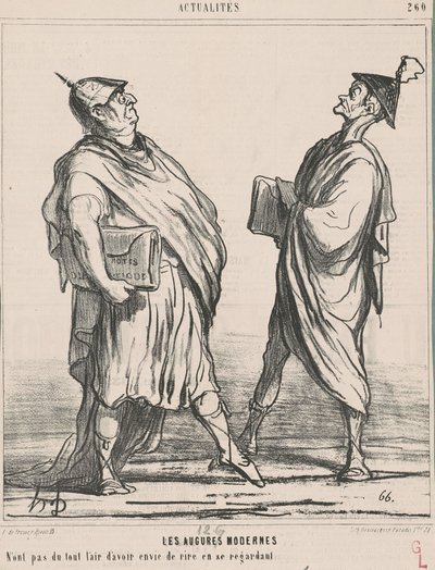 The Modern Augurs... by Honoré Daumier