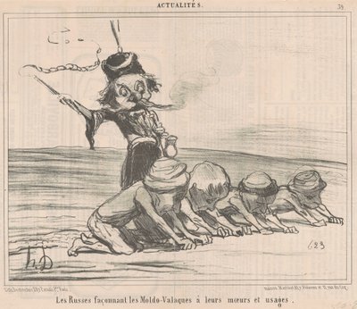 The Moldo-Wallachians Shaping... by Honoré Daumier