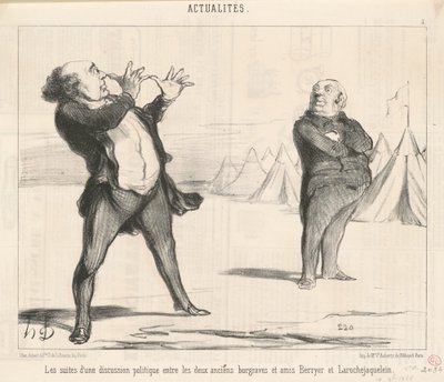 The Consequences of a Political Discussion by Honoré Daumier