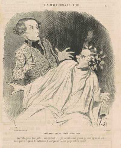 The Inconvenience of Being Pampered by Honoré Daumier
