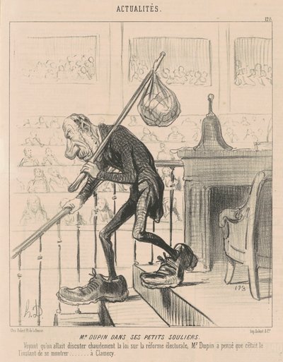 M. Dupin in his small shoes by Honoré Daumier