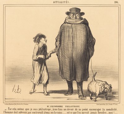 M. Prudhomme Philanthropist by Honoré Daumier