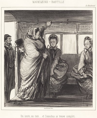 Madeleine-Bastille by Honoré Daumier