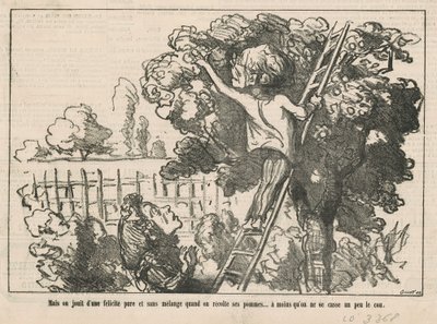 But one enjoys pure happiness by Honoré Daumier