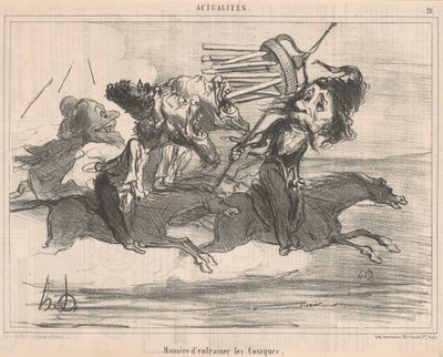 Way to train the Cossacks by Honoré Daumier