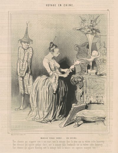 Get married then... in China by Honoré Daumier