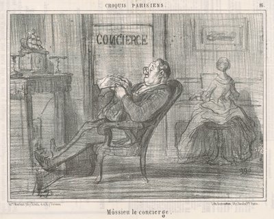 Mister Concierge by Honoré Daumier