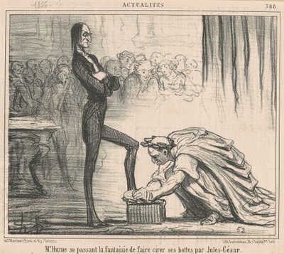 Mr. Hume Indulging His Fancy by Honoré Daumier