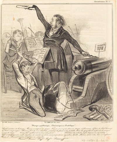 Pyrotechnic, Charivarique and Diabolical Music by Honoré Daumier