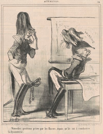 New Positions Taken by the Russians... by Honoré Daumier