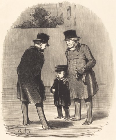 Oui, monsieur Chapuzot... by Honoré Daumier
