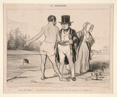 Pardon, Mr. Mayor! by Honoré Daumier