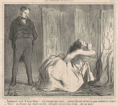 Pardon Me, O My God! by Honoré Daumier