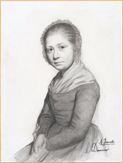 Portrait of a Girl (Jeannette) by Honoré Daumier