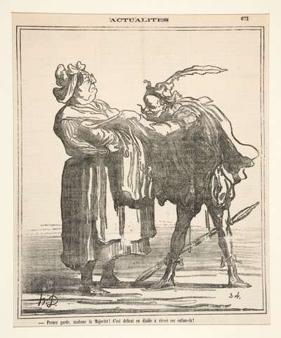 Beware, Madame Majority! by Honoré Daumier