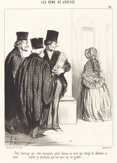 What a Shame that this Charming... Woman... by Honoré Daumier