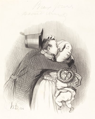 Meeting of the Peasant by Honoré Daumier