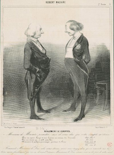 Settling Scores by Honoré Daumier