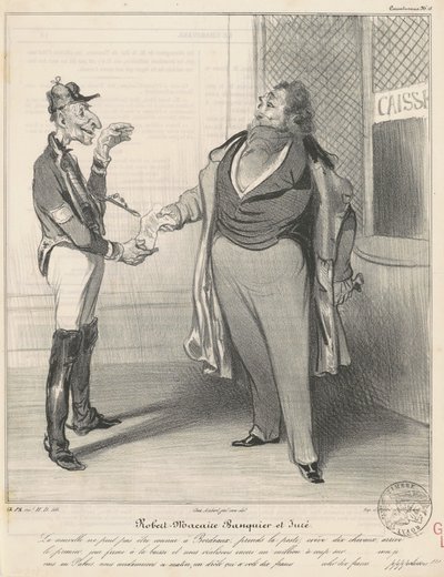 Robert Macaire Banker and Juror by Honoré Daumier